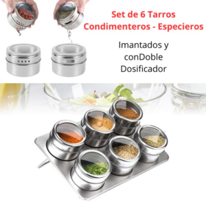 Set de 6 Especieros Magnéticos